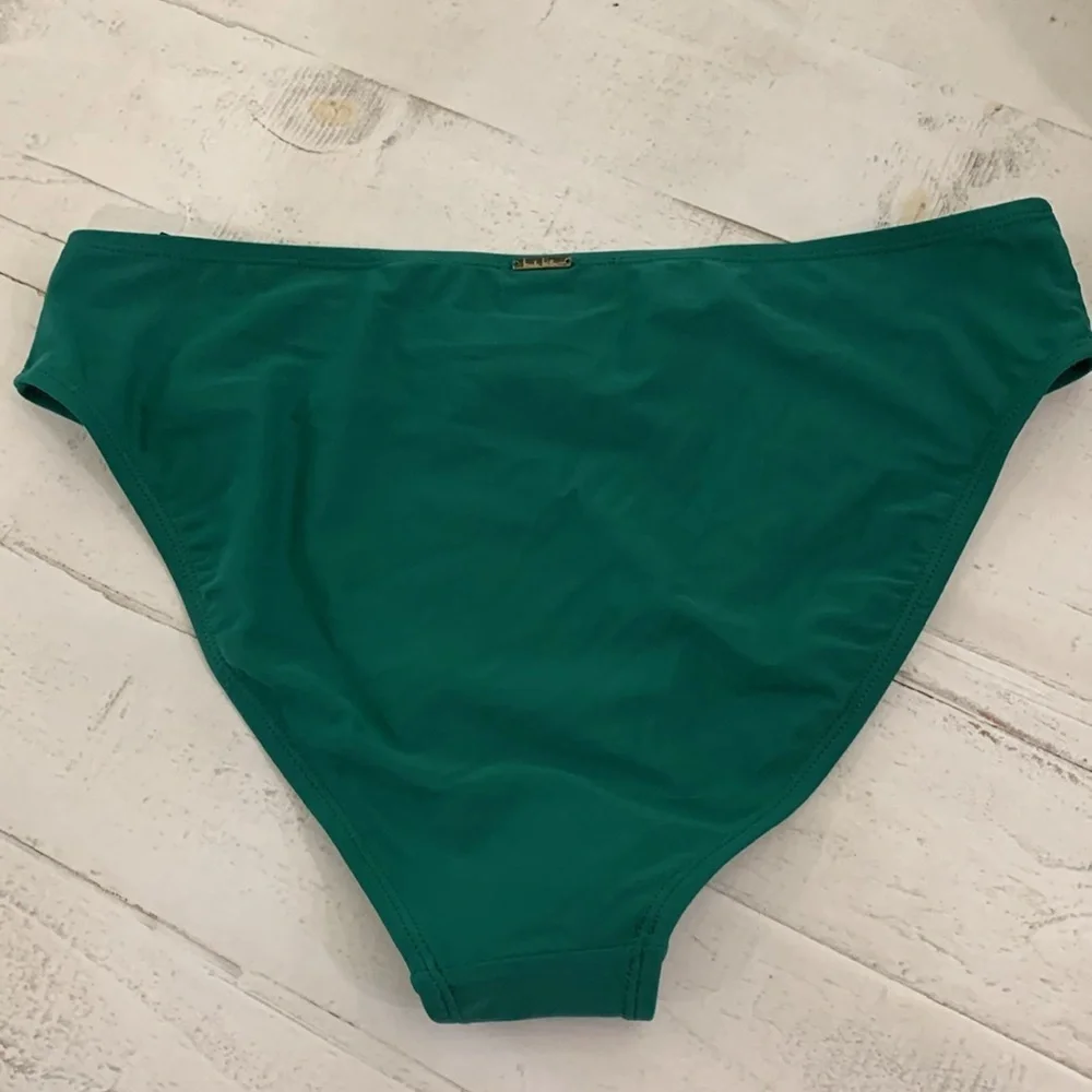 Nicole Miller Emerald Green Bikini Bottom NWT Size Large